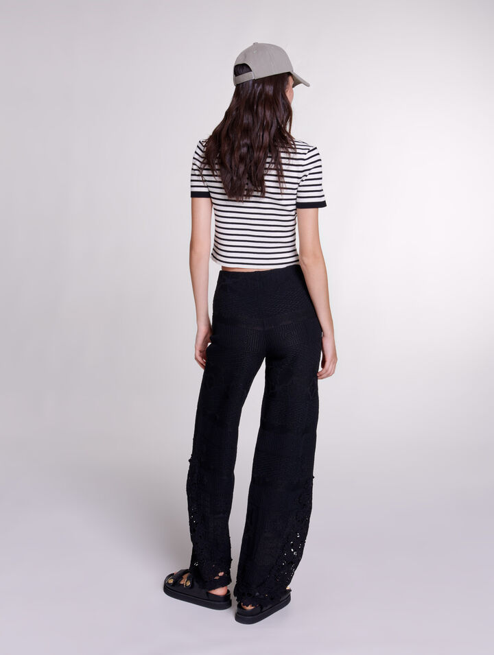 Pantalon en crochet