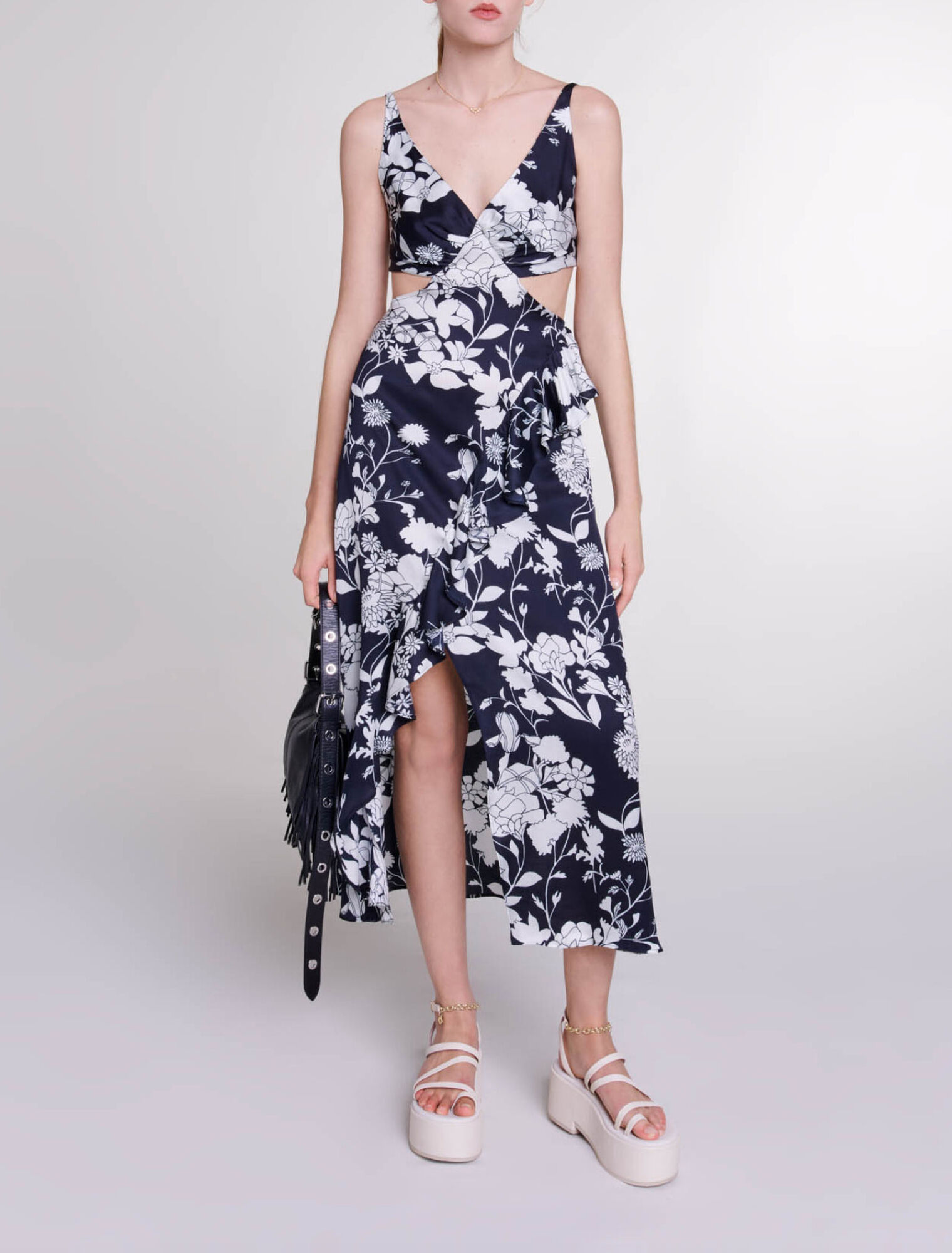 Robe longue ajourée