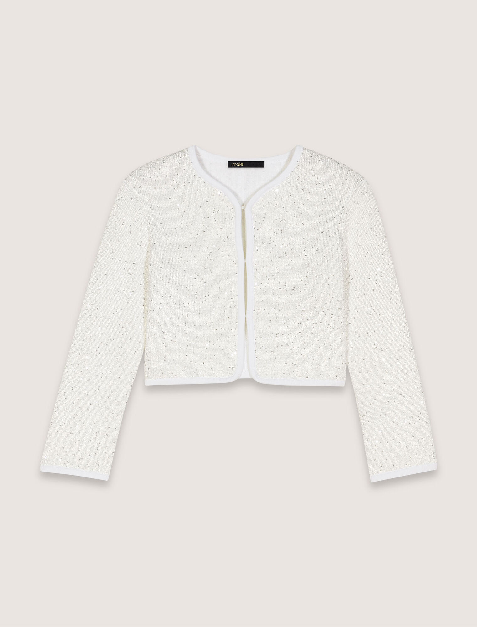 Cardigan court à strass