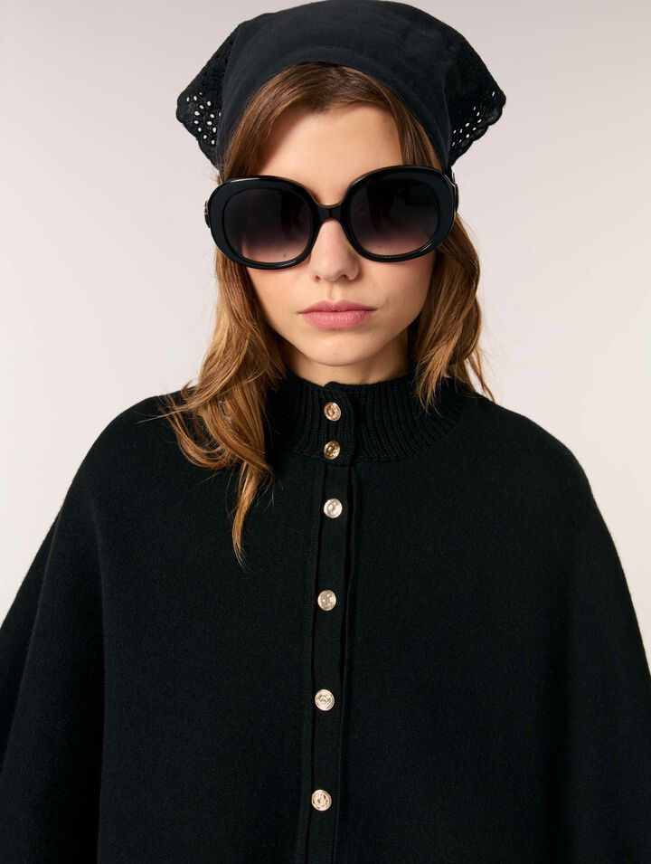 Cardigan effet cape
