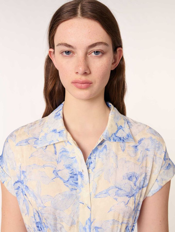 Robe longue imprimée