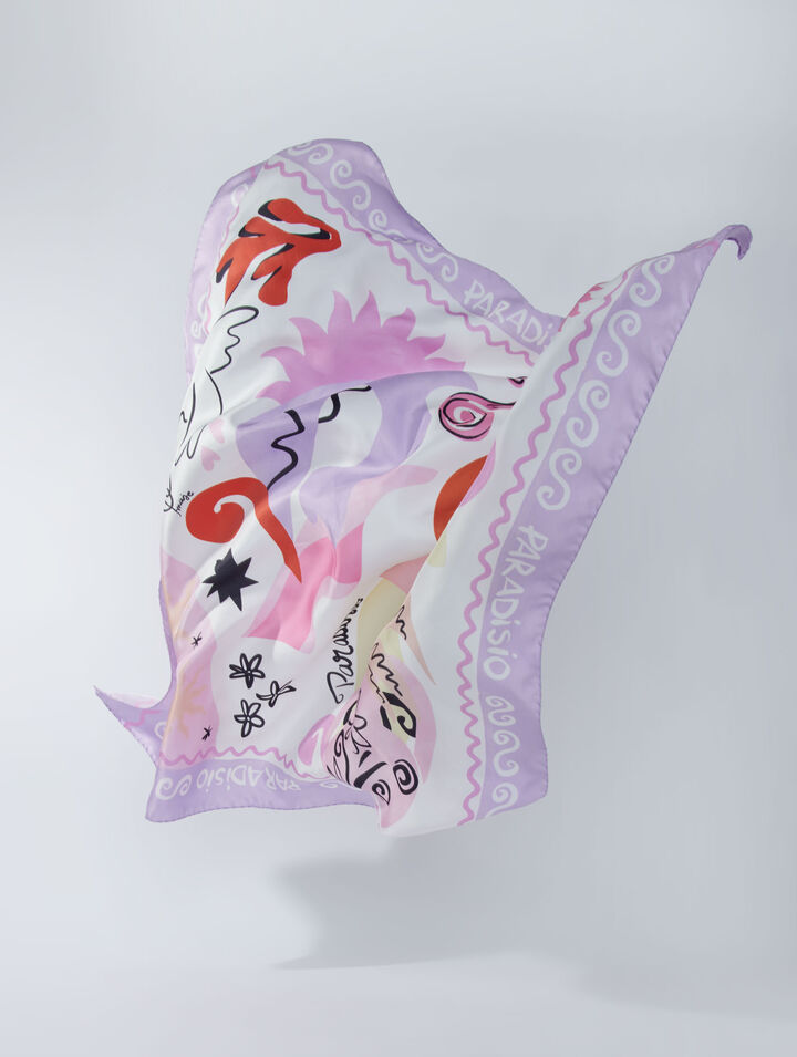 Foulard en soie Paradisio
