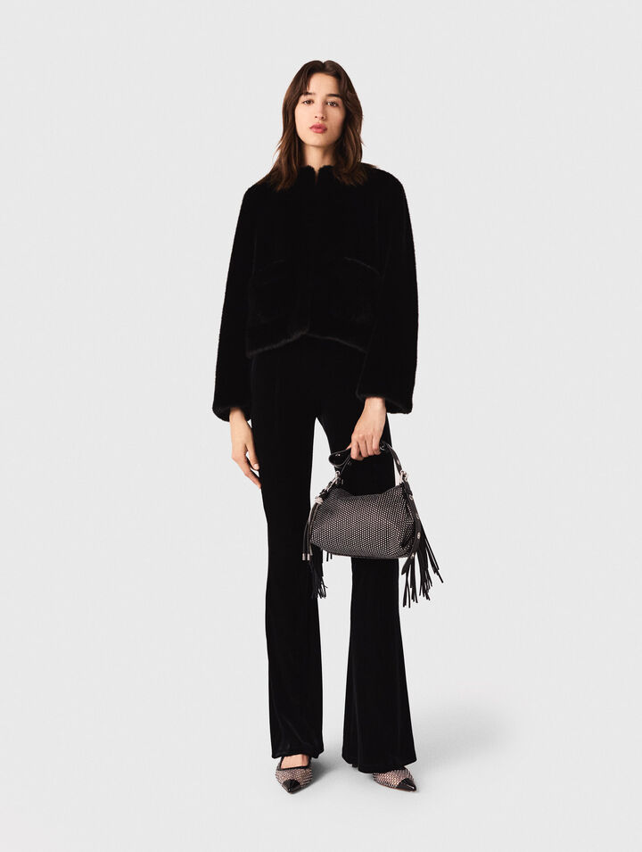 Pantalon en velours stretch