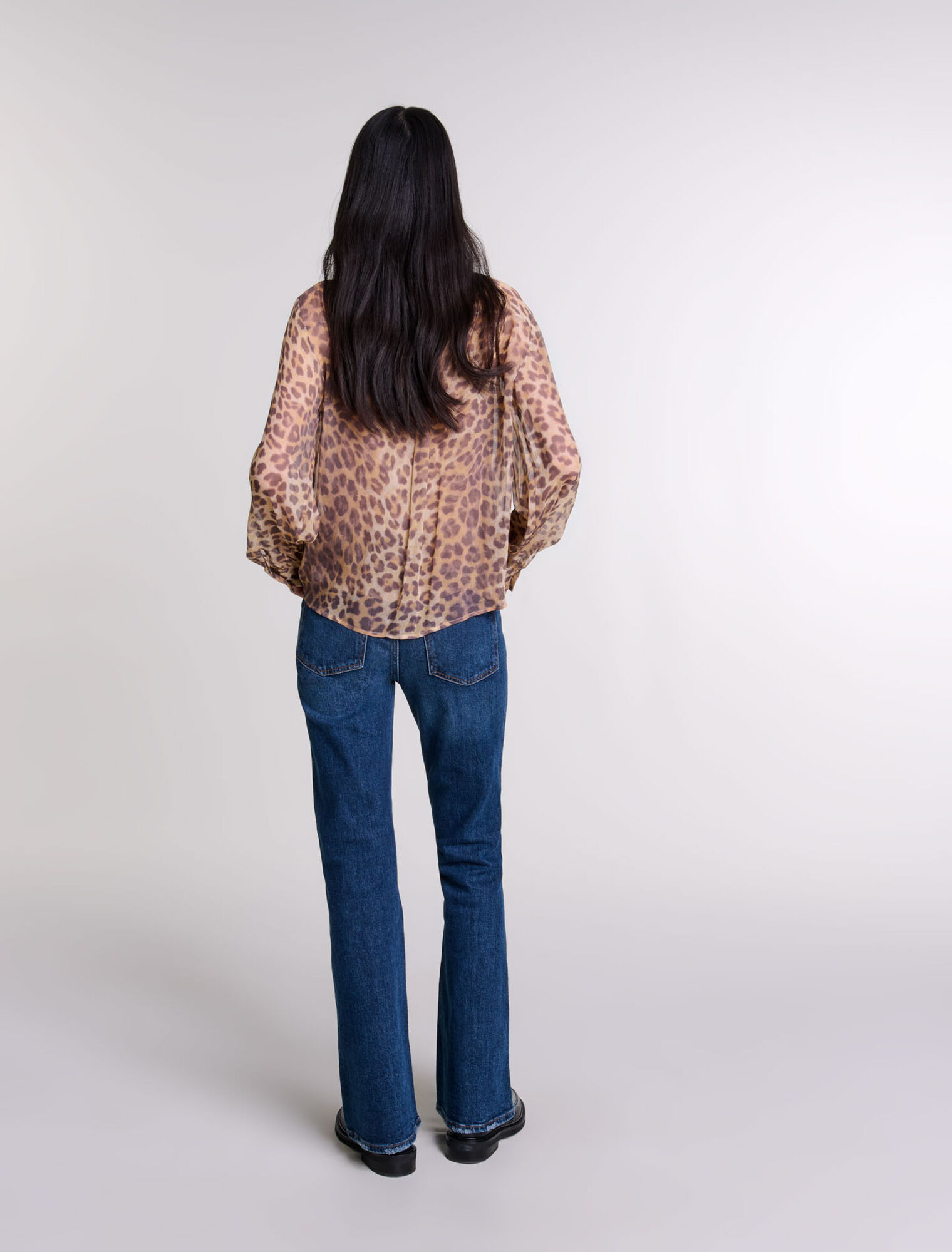 Chemise imprimé col lavallière