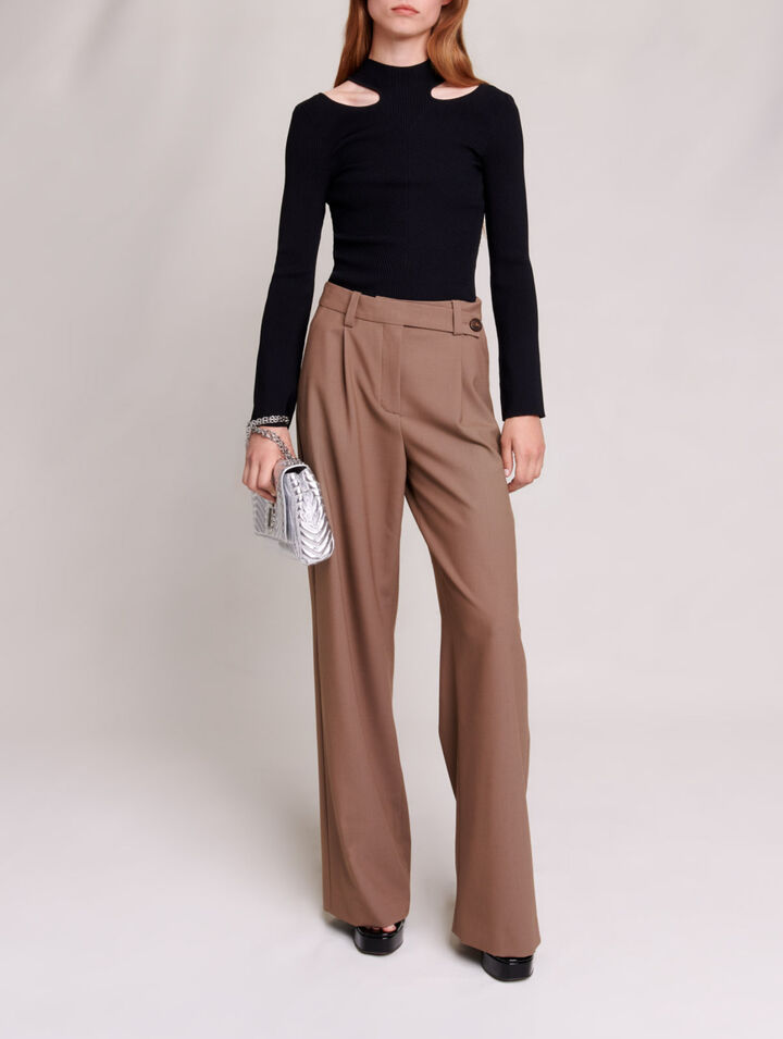 Pull en maille ajourée