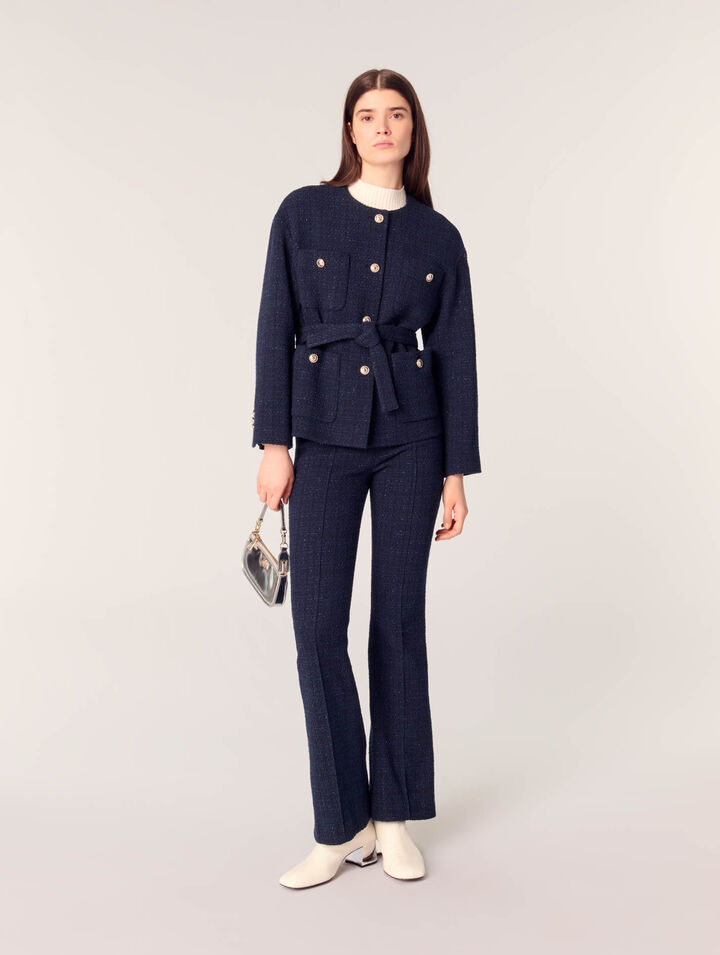 Veste 4 poches en tweed