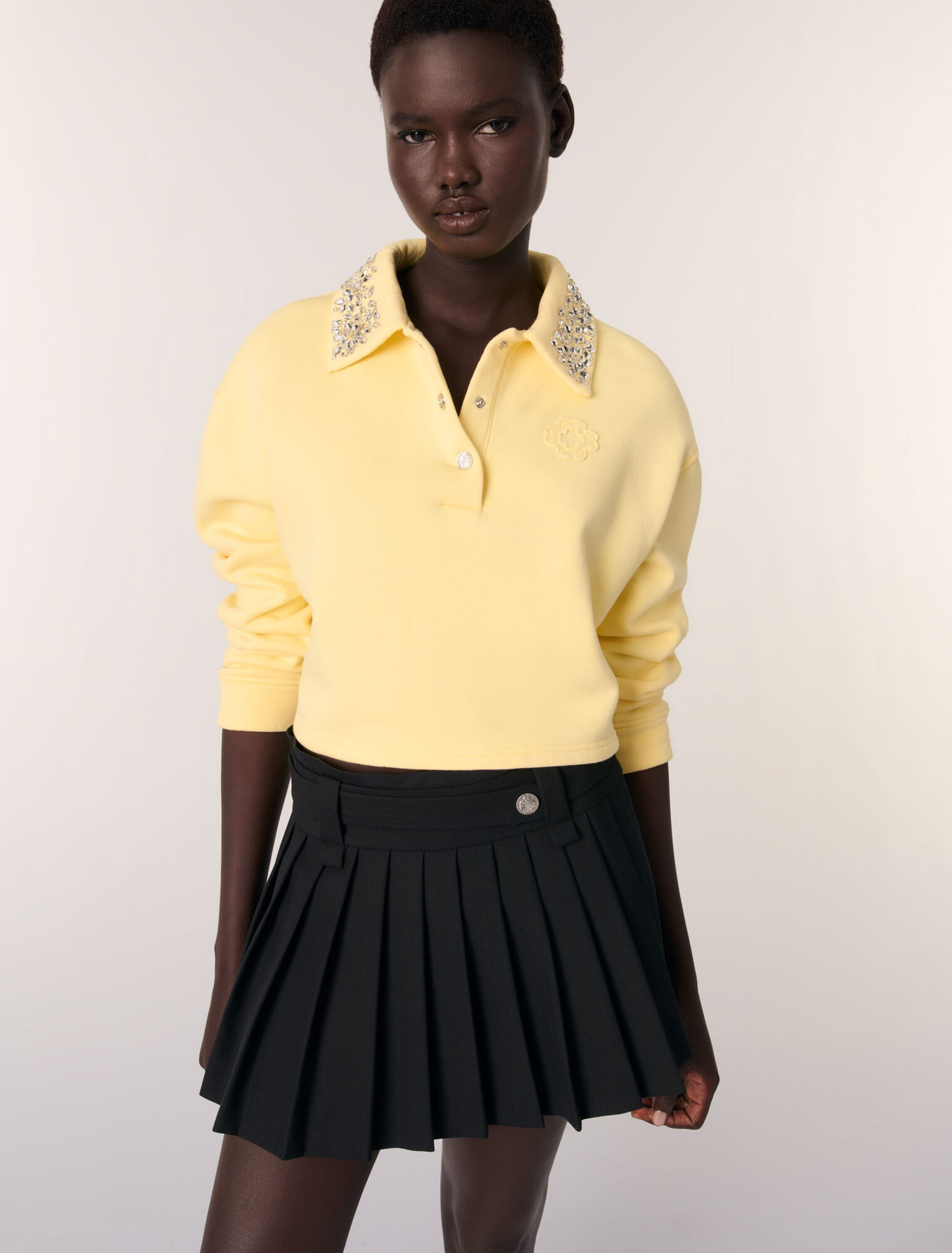 Jupe courte pliss?�e - Jupes courtes | Maje