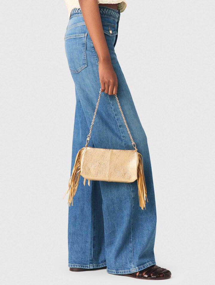 Milpli mini Clutch en cuir m&eacute;talis&eacute;