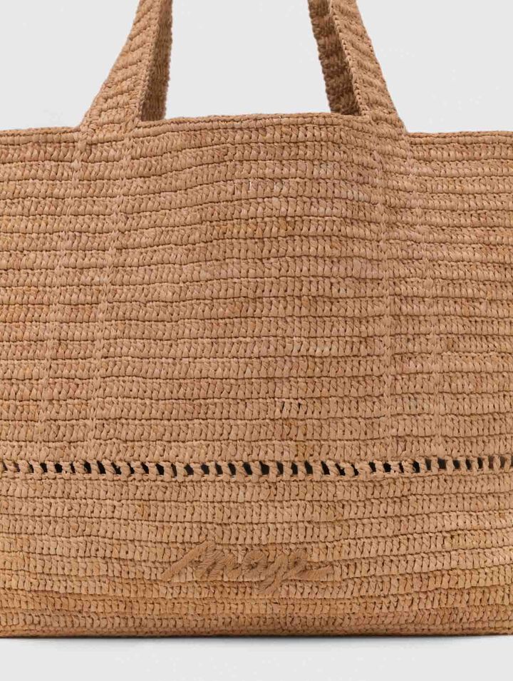 Cabas crocheté en raphia