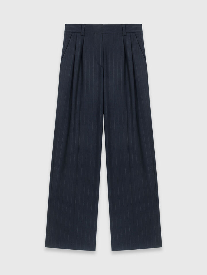 Pantalon de tailleur &agrave; rayures