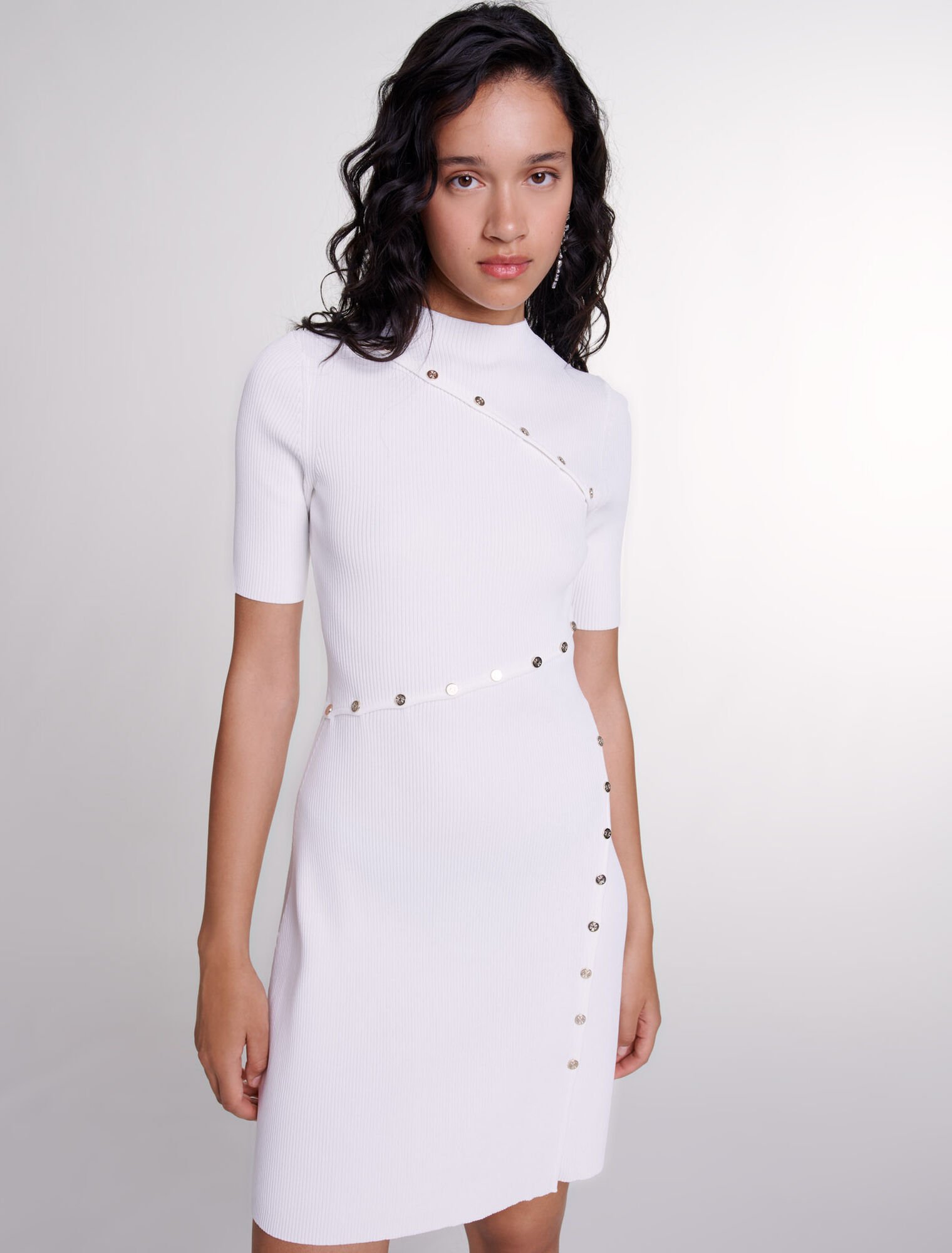 Robe courte en maille