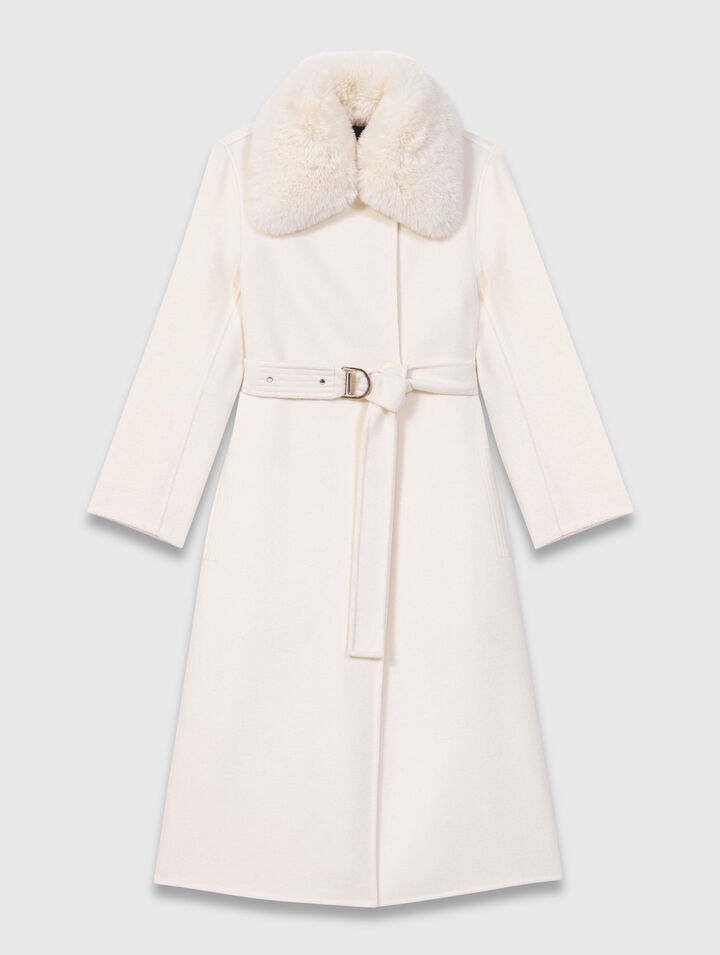 Manteau long double face