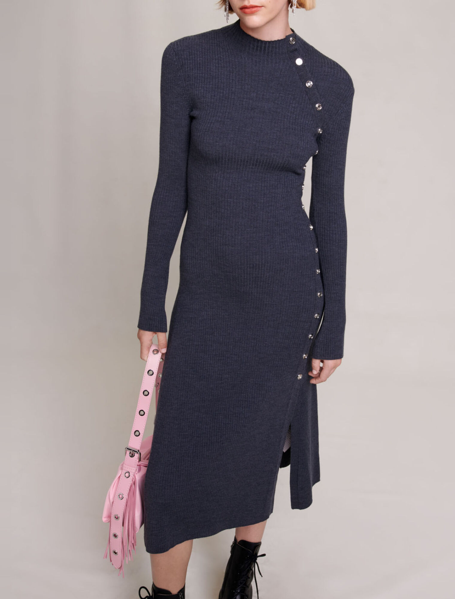 Robe longue en maille