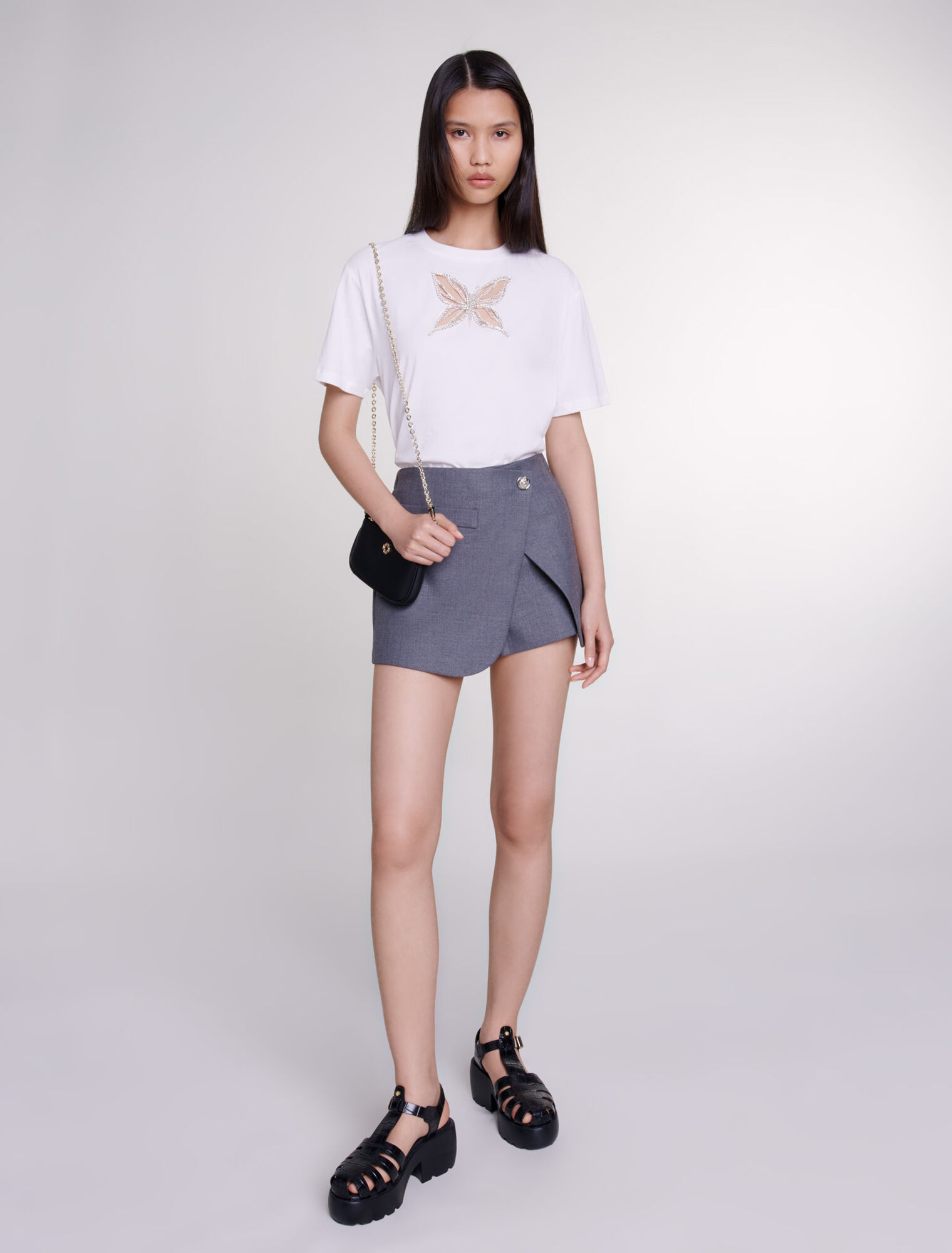 Jupe short portefeuille