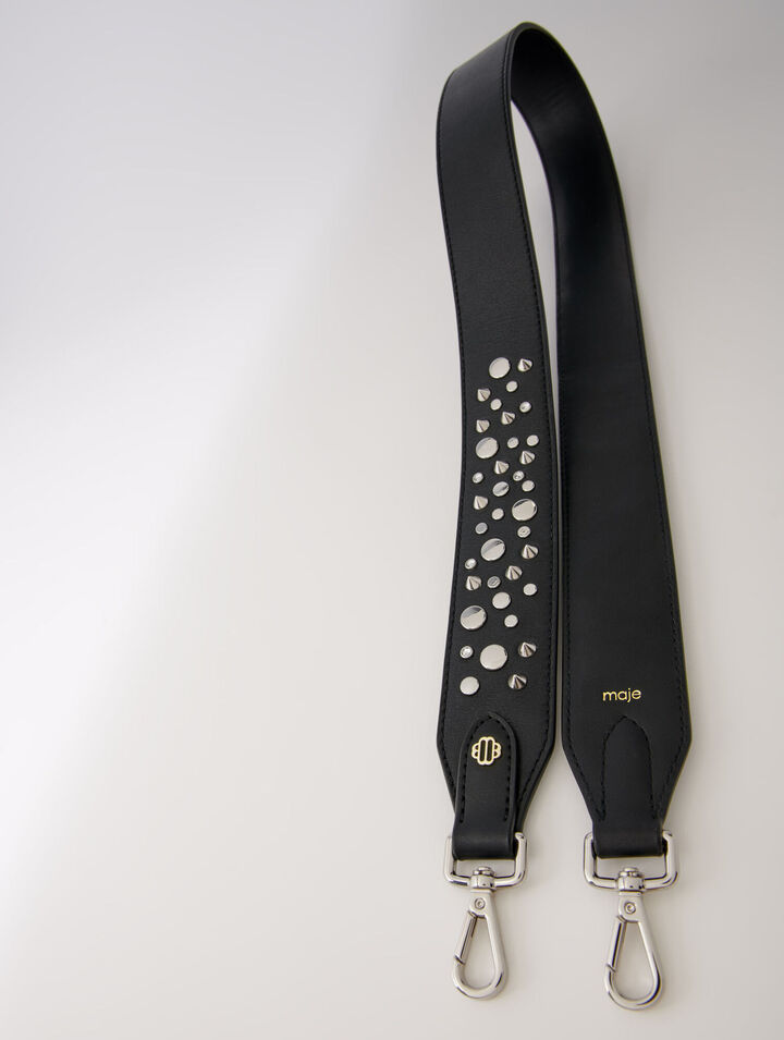 Bandoulière en cuir et studs