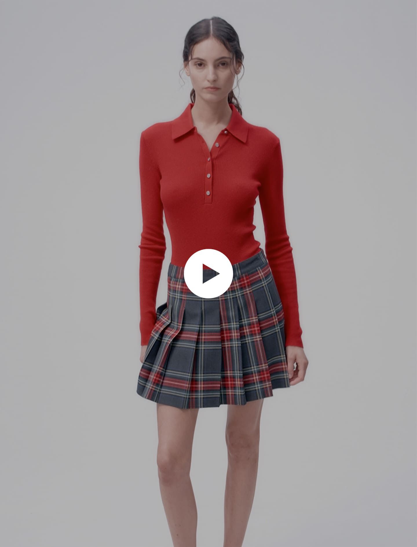Jupe courte imprime tartan Jupes courtes Maje