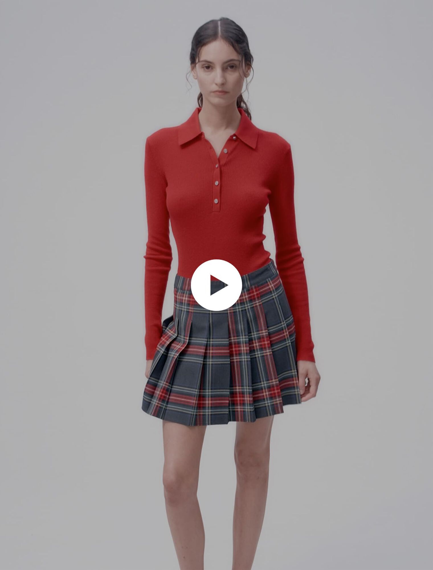 Jupe courte imprimé tartan
