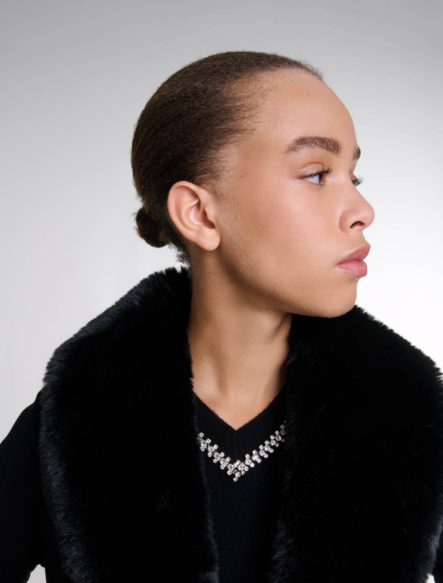 Manteau mi-long double face