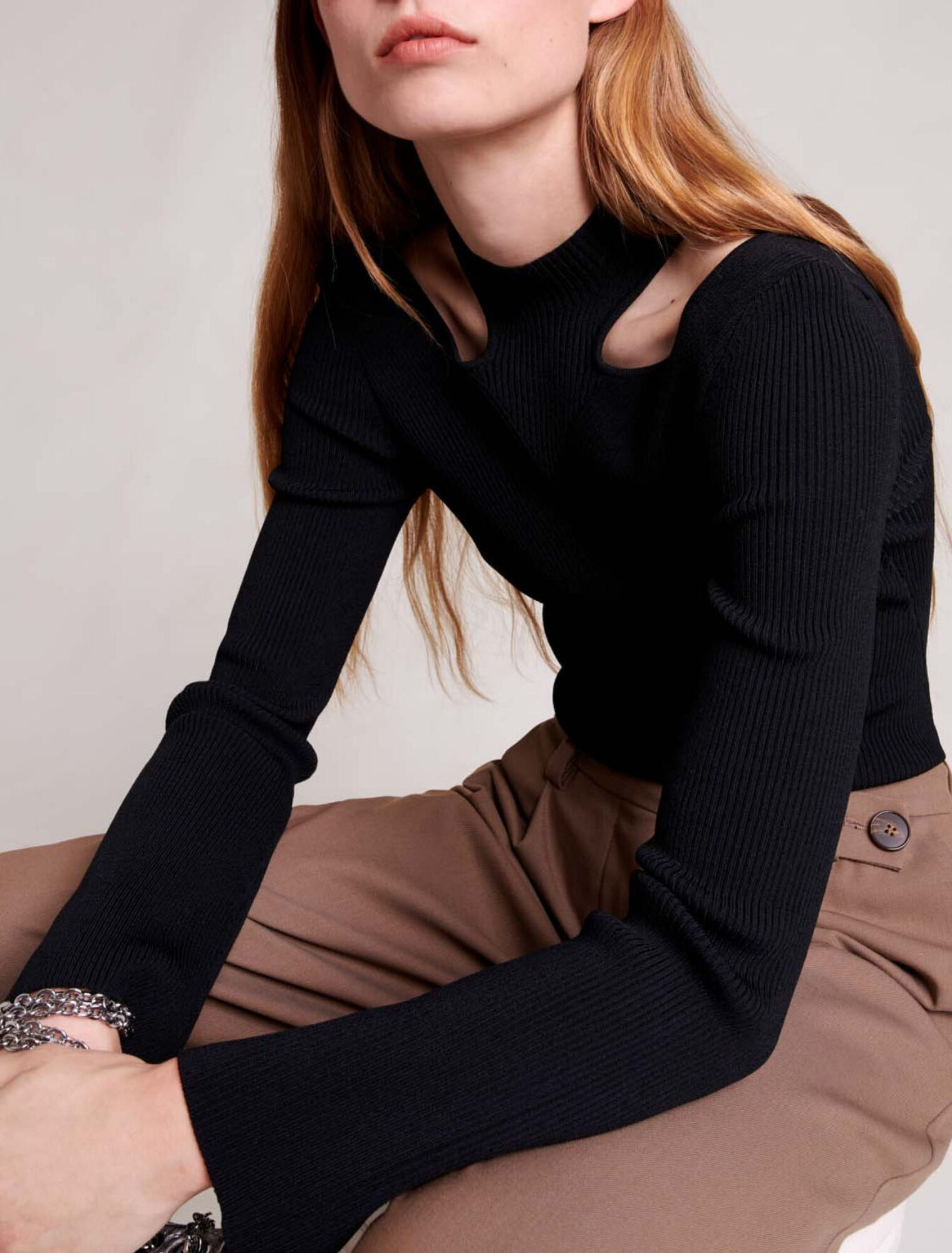 Pull en maille ajourée