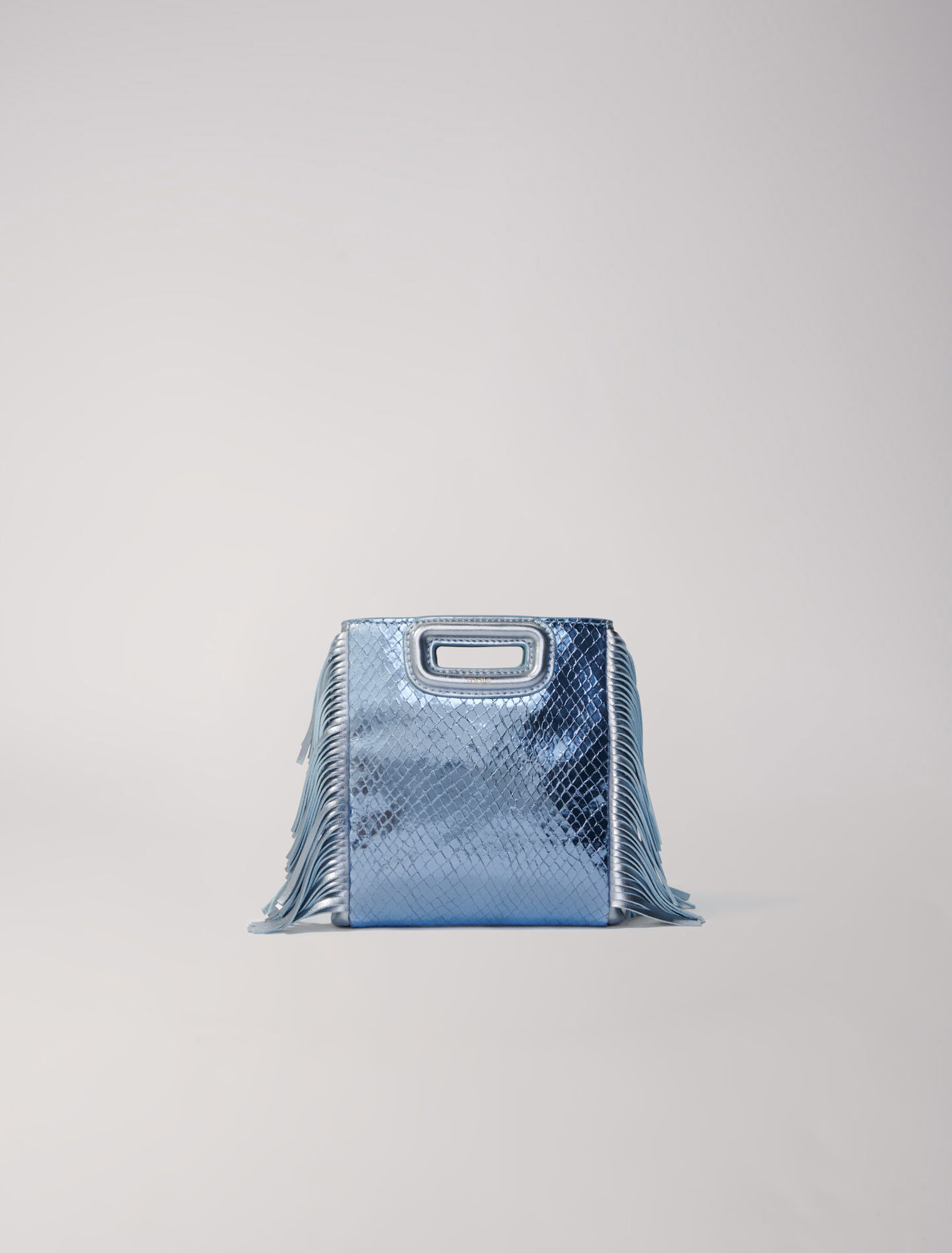 Sac M mini effet python métallisé