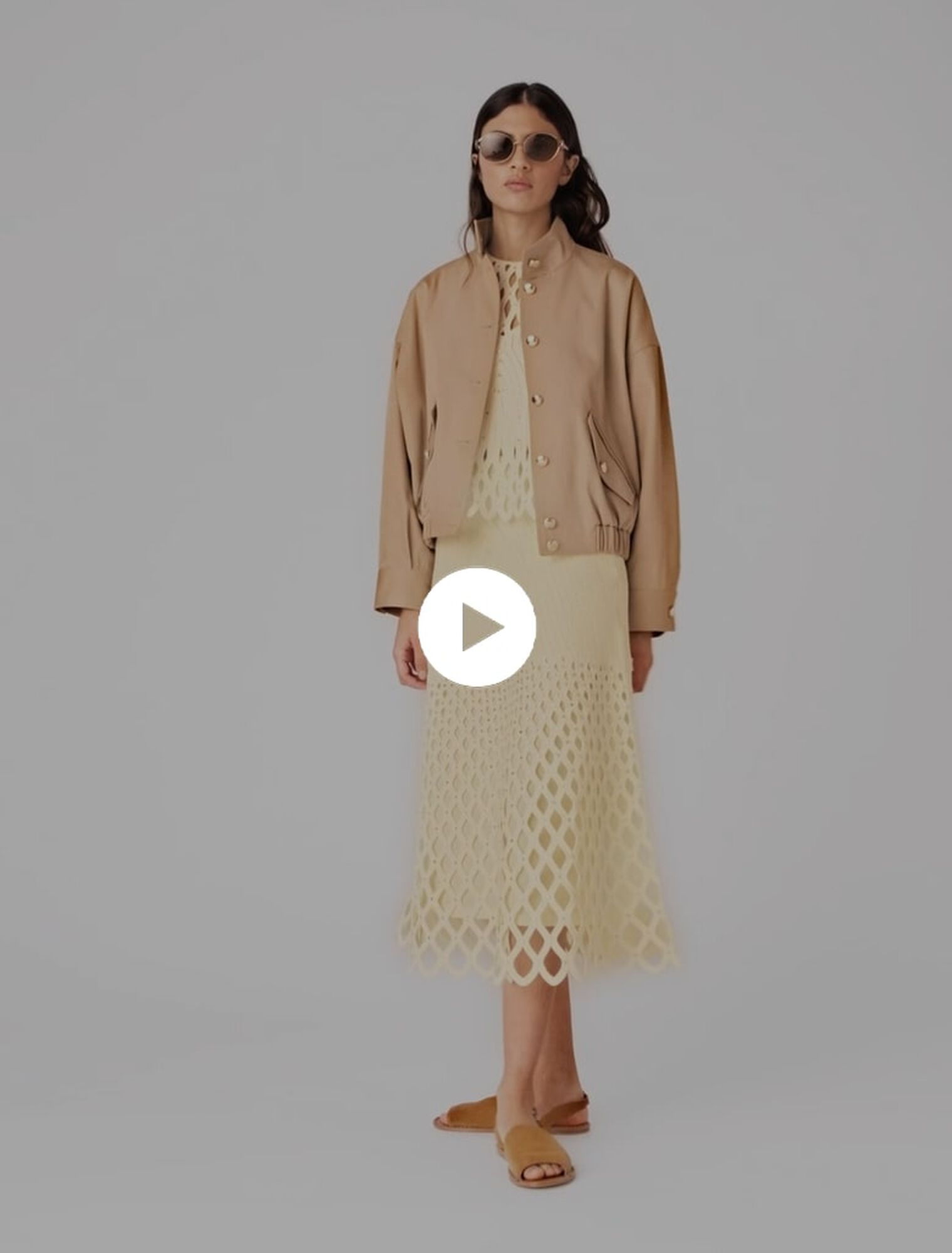 Jupe en crochet &agrave; doublure amovible