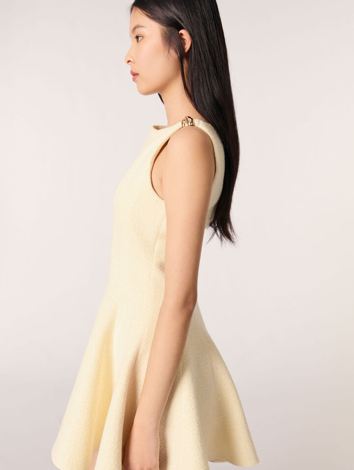 Robe courte en tweed