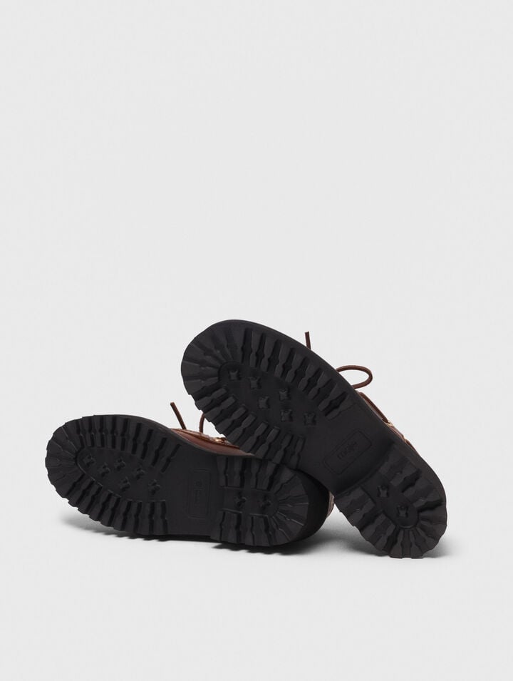 Mocassins bateau avec semelle chunky