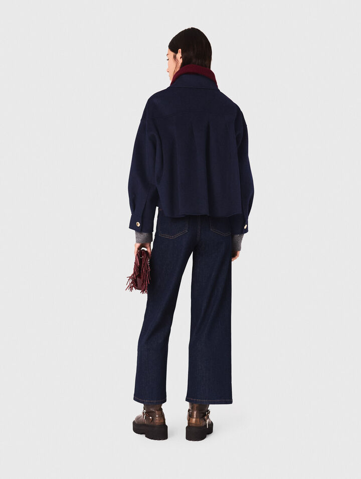 Veste courte en laine