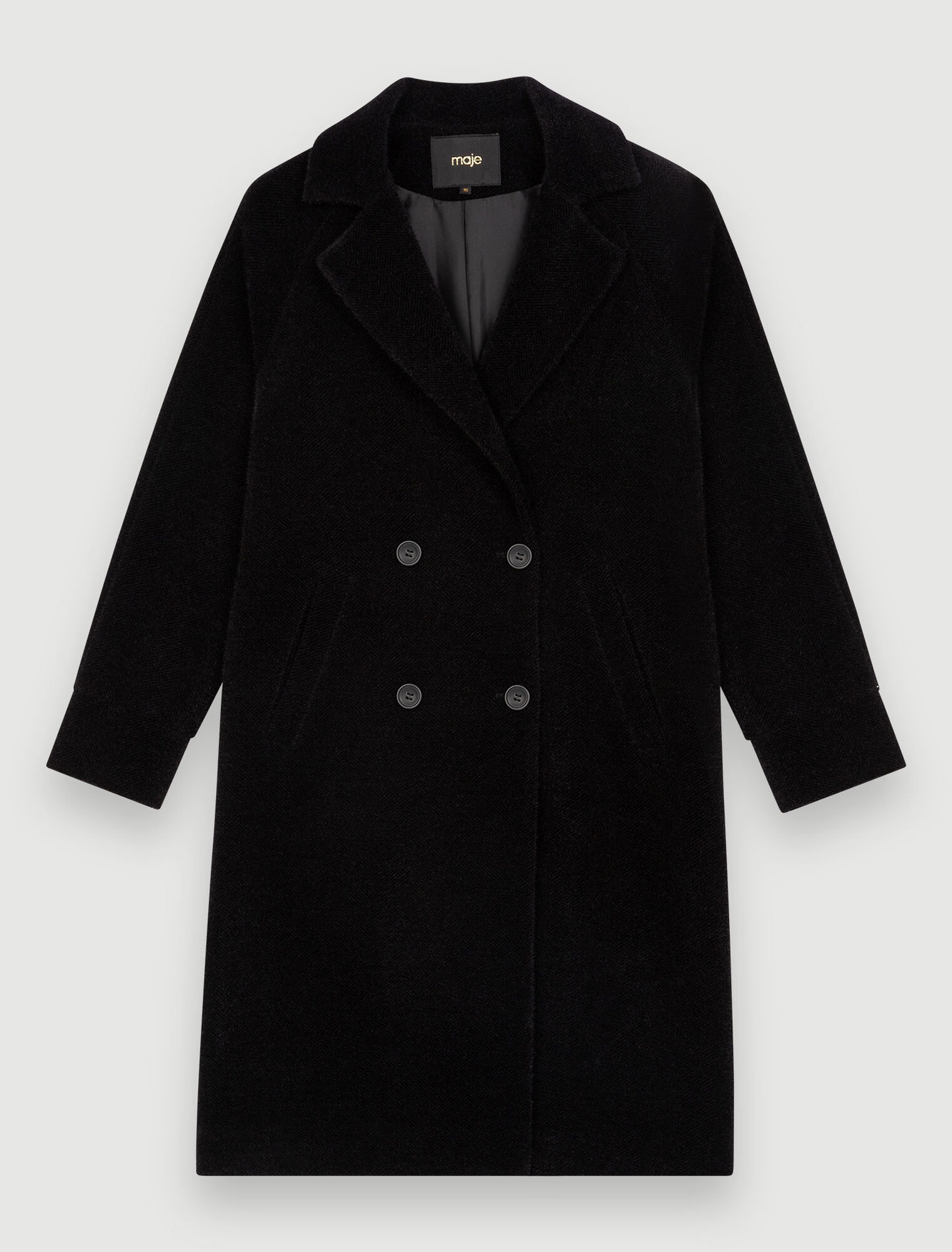 Manteau droit mi-long