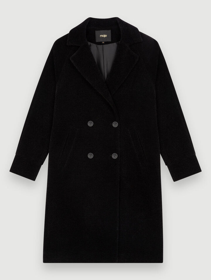 Manteau droit mi-long