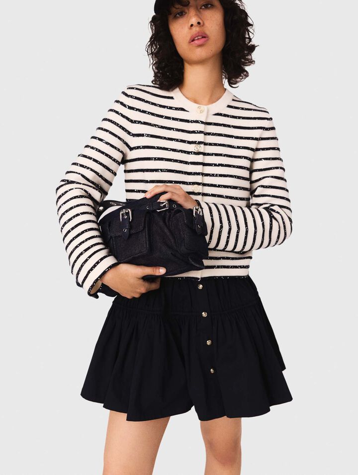 Cardigan en laine strassé