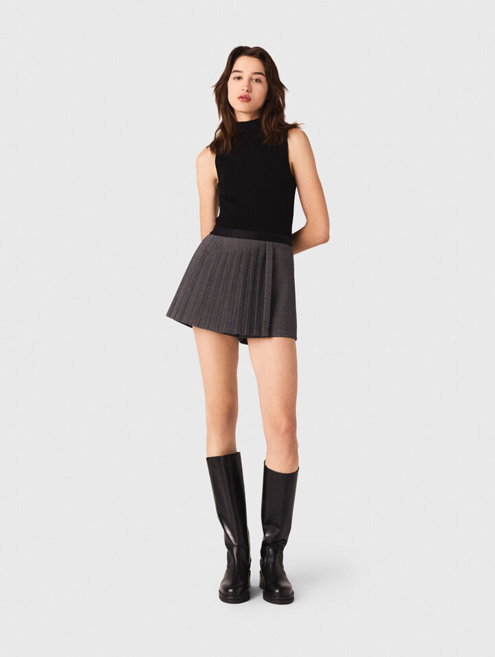 Top en maille sans manches