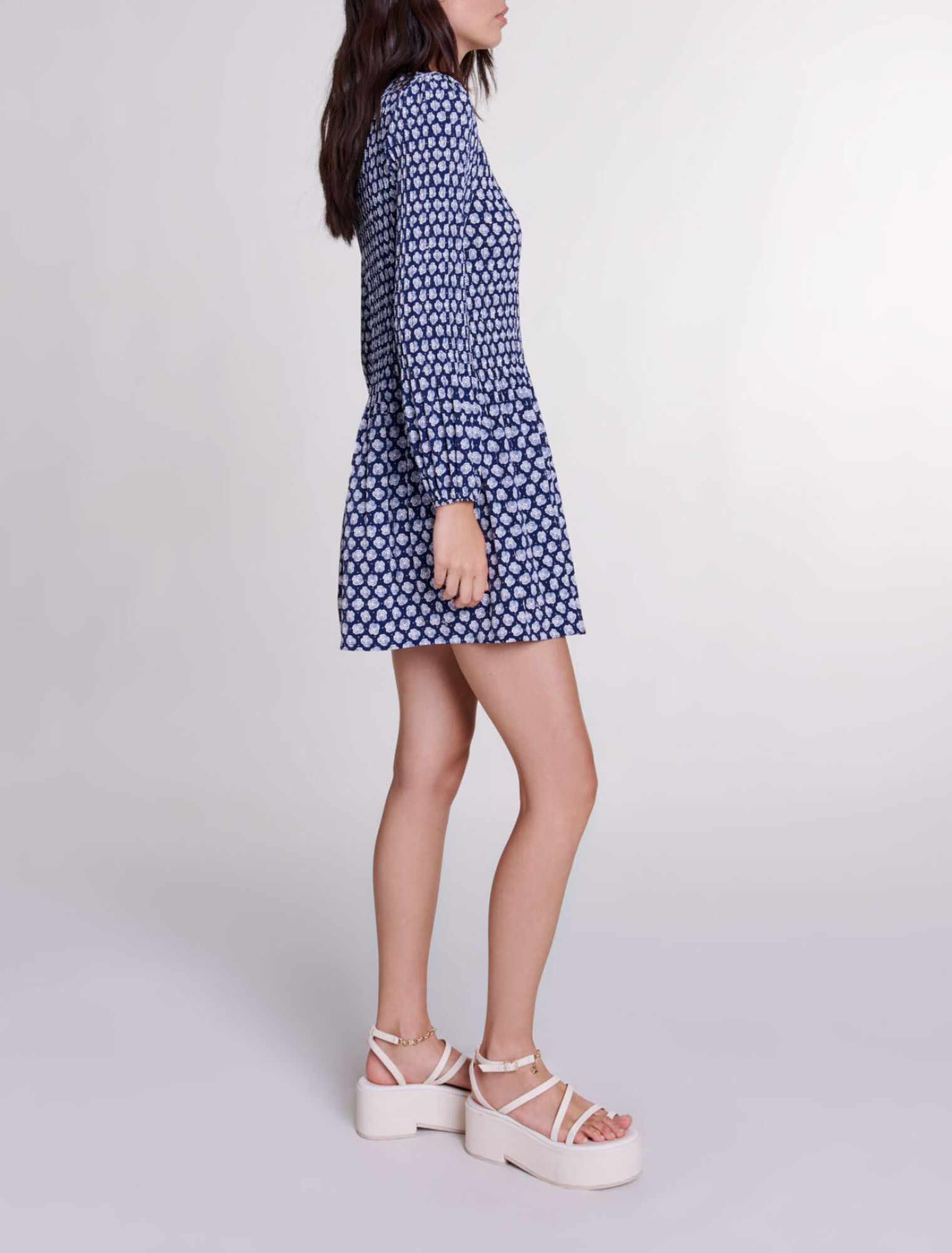 Robe courte fleurie