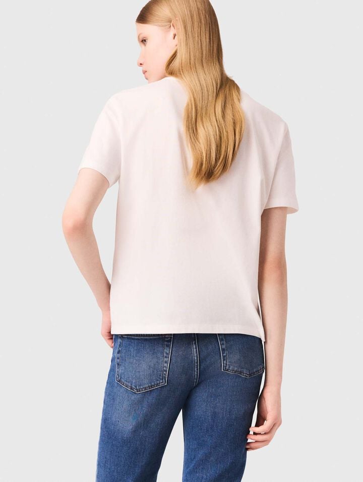 Tee-shirt avec poche brodée