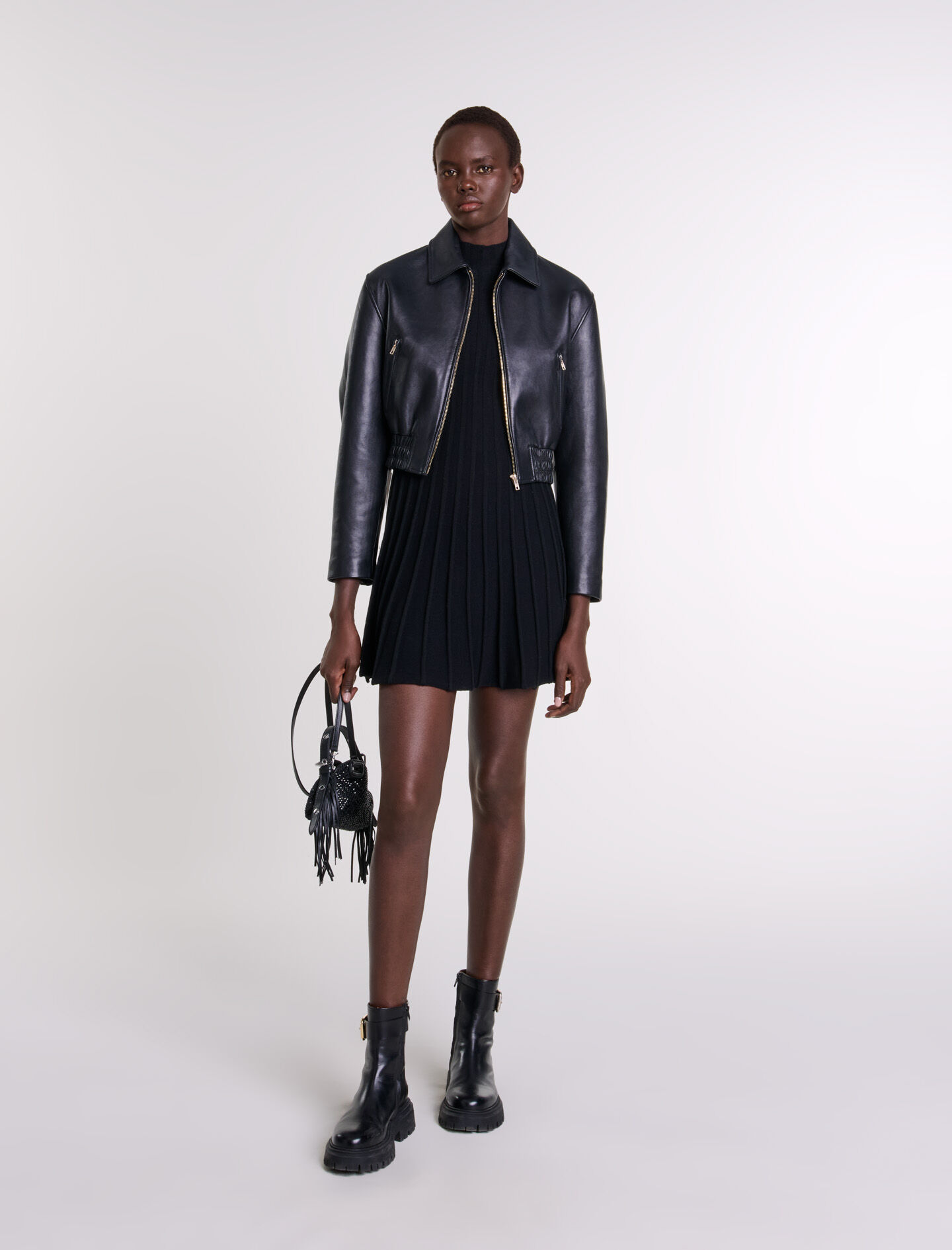 Blouson en cuir Blousons Maje