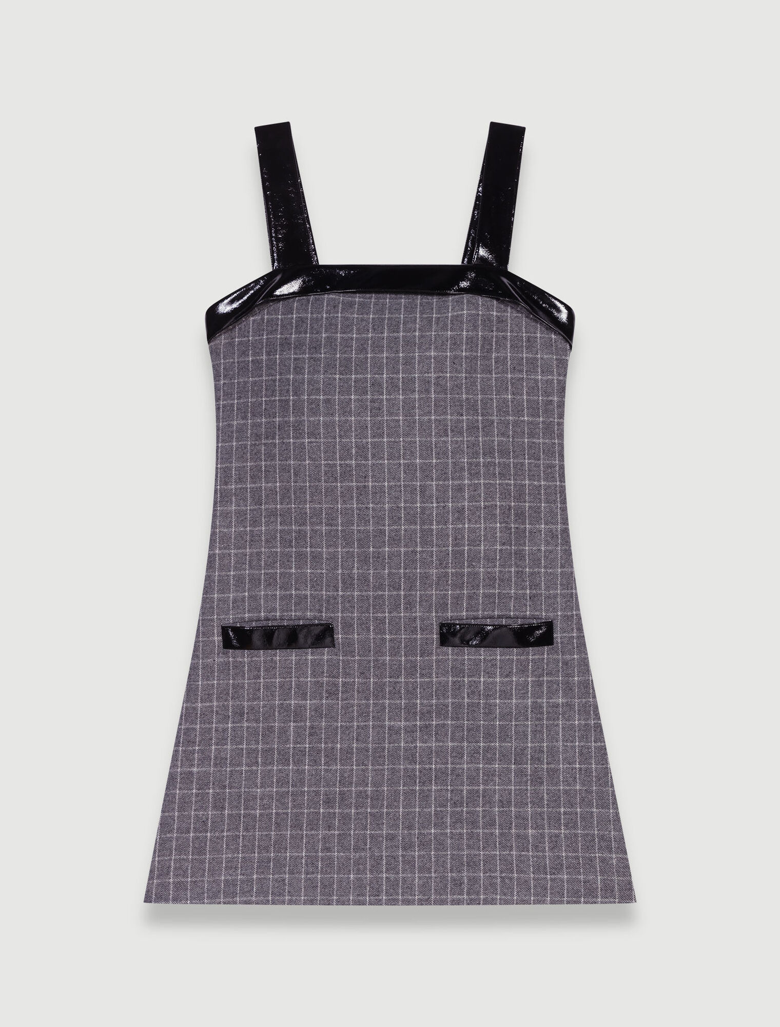 Robe courte à carreaux