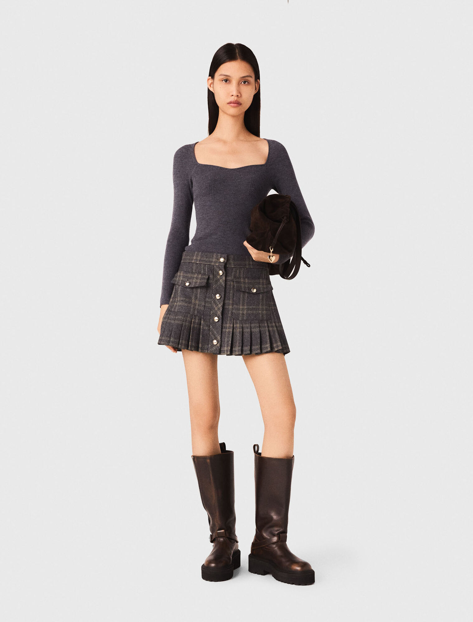 Pull en maille cotelée