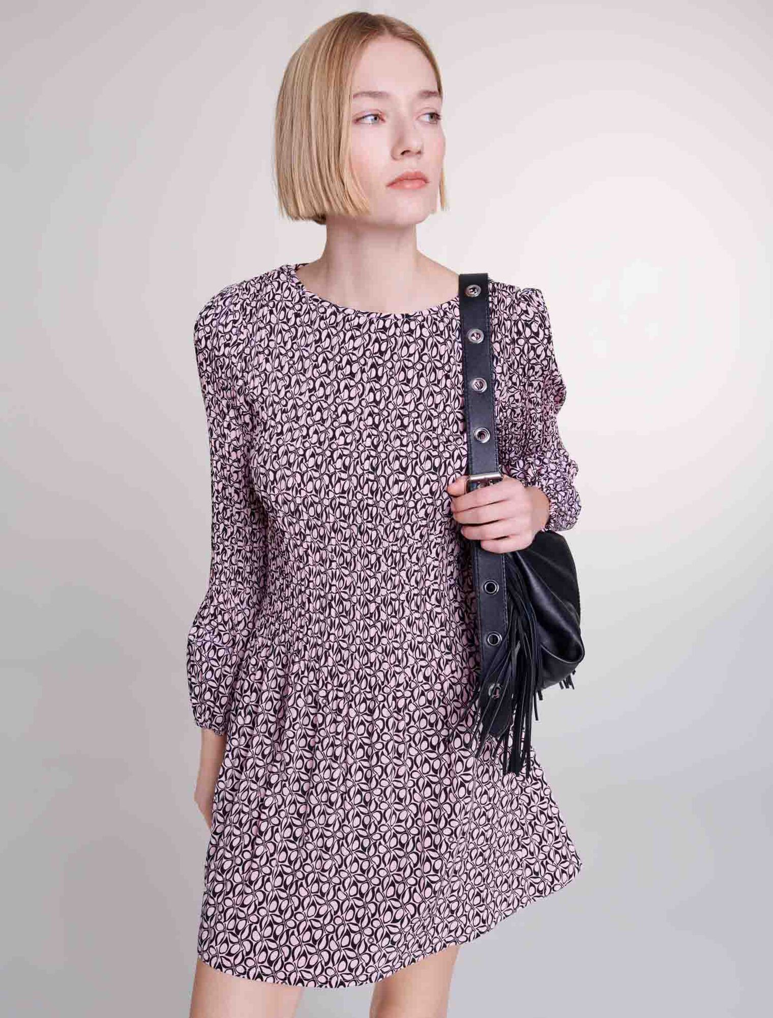 Robe courte à imprimé
