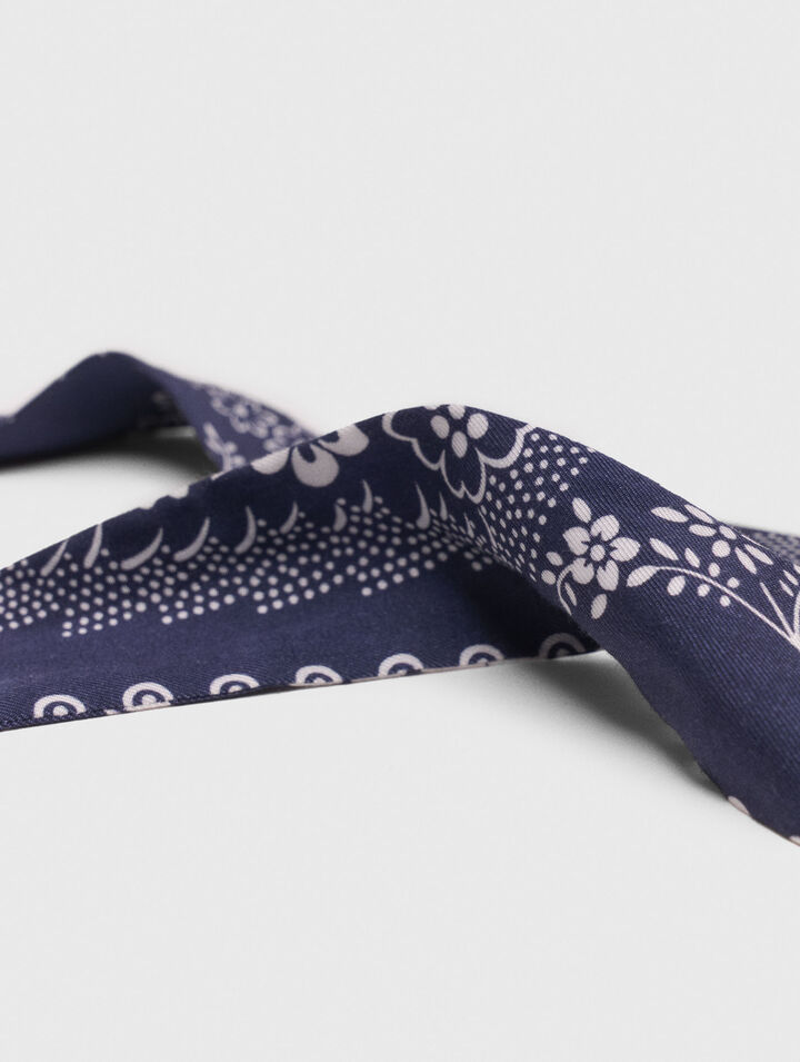 Chouchou imprimé avec twill