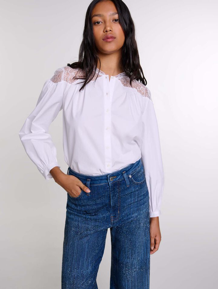 Chemise avec dentelle
