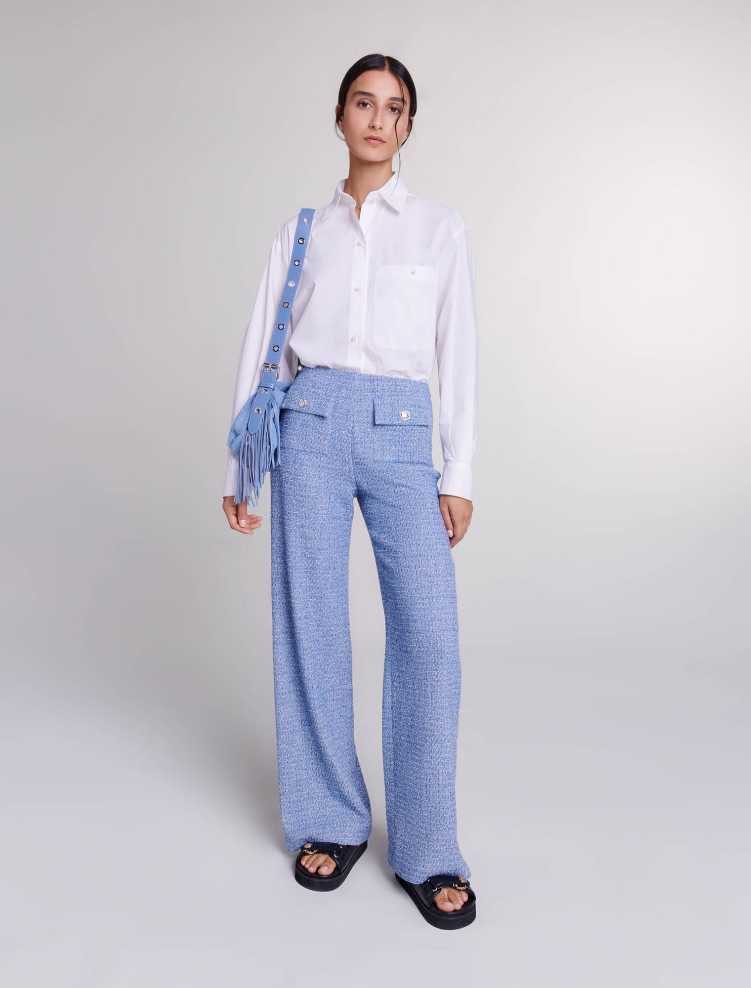 Pantalon en tweed