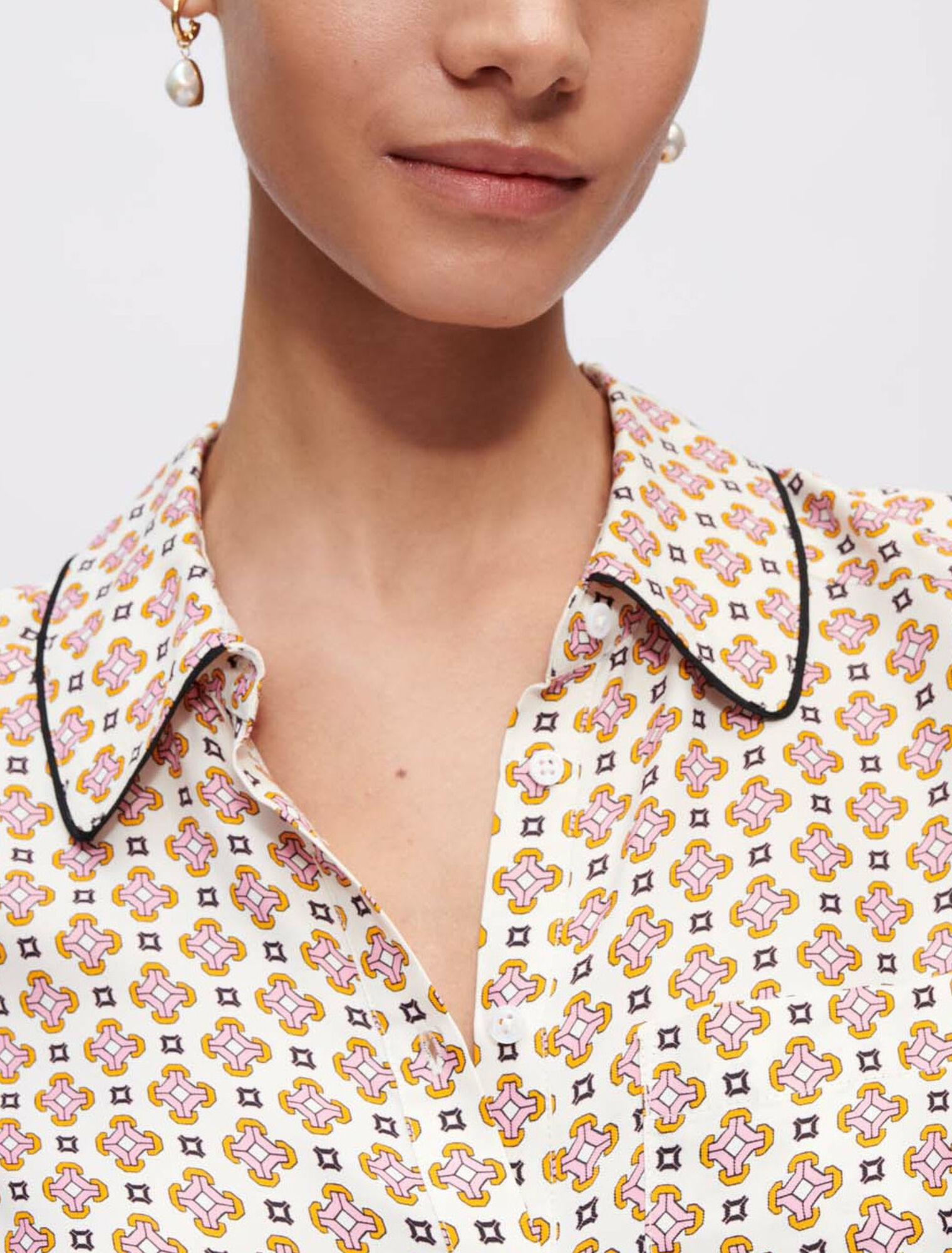Chemise en viscose imprimée