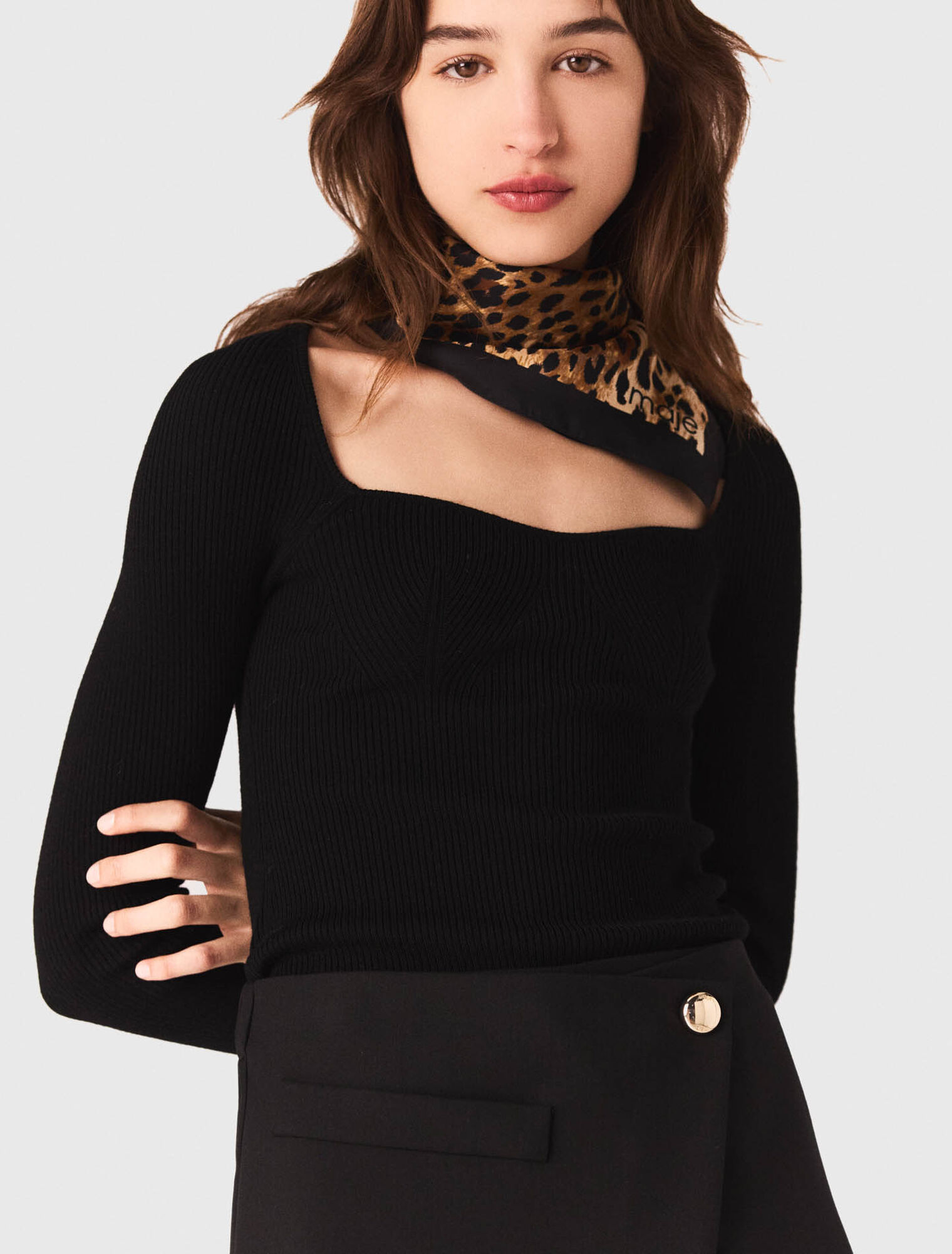 Pull en maille cotelée