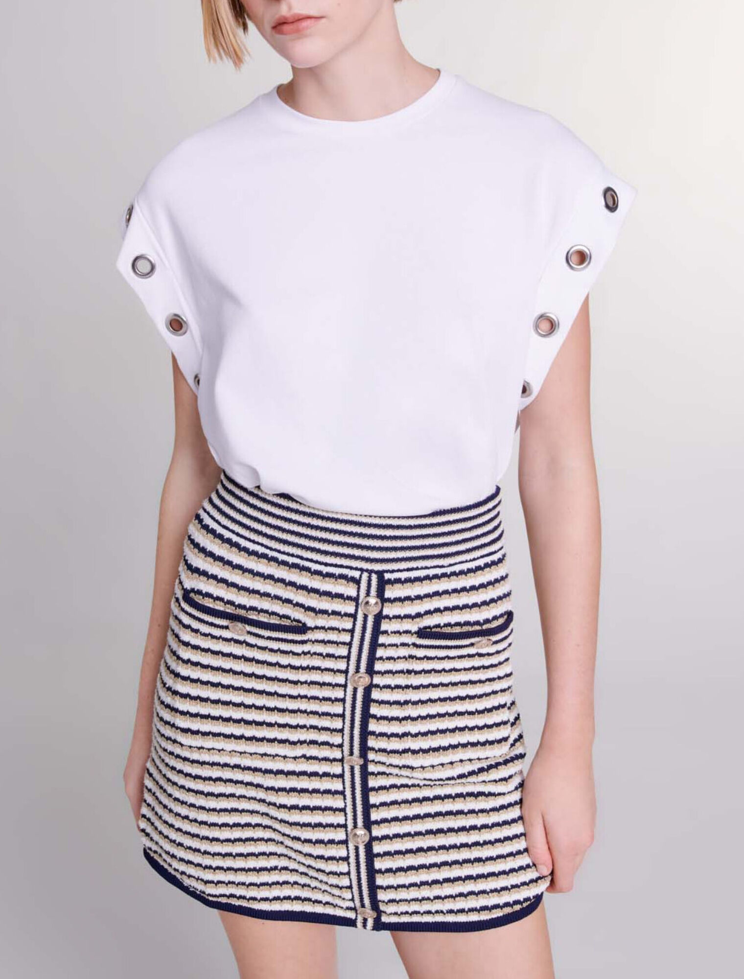 Jupe courte en maille