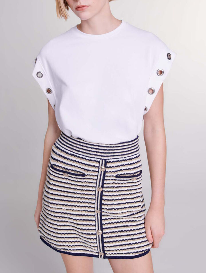 Jupe courte en maille