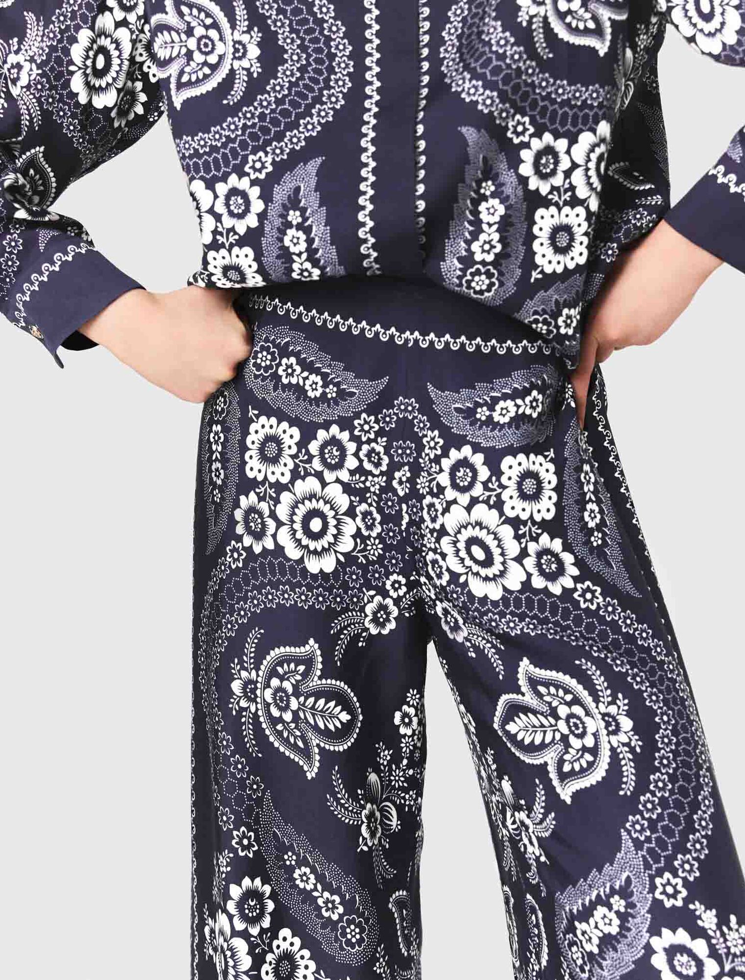 Pantalon fluide imprimé