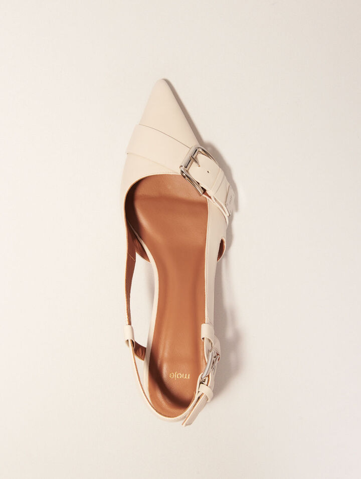 Escarpin slingback à double boucles