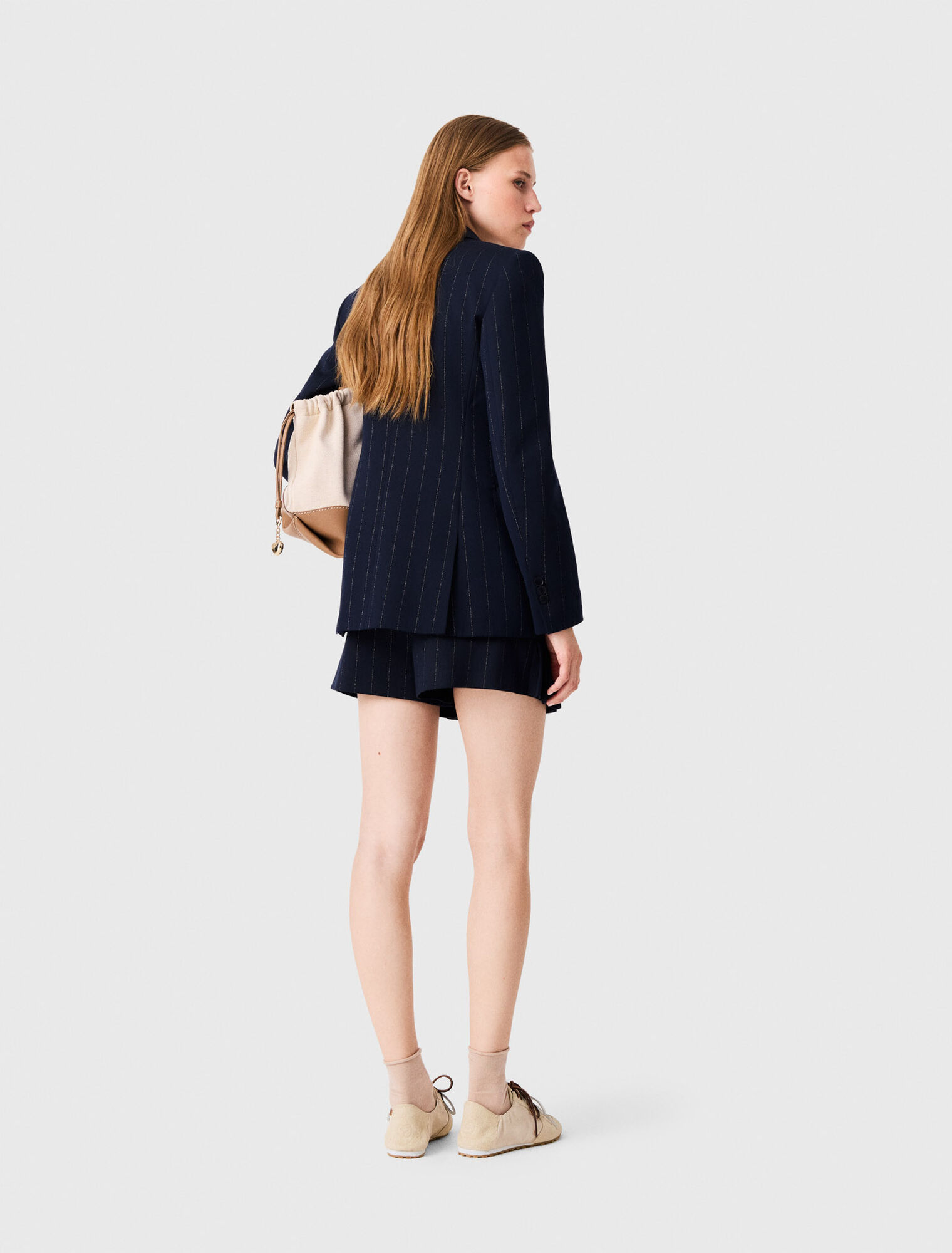 Veste de tailleur crois&eacute;e