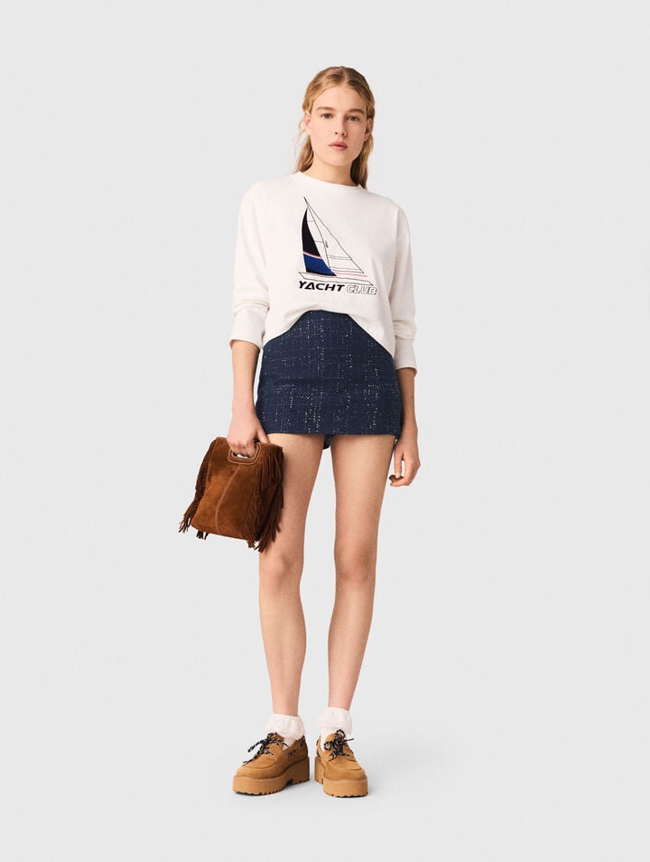 Tee-shirt avec imprim&eacute; bateau