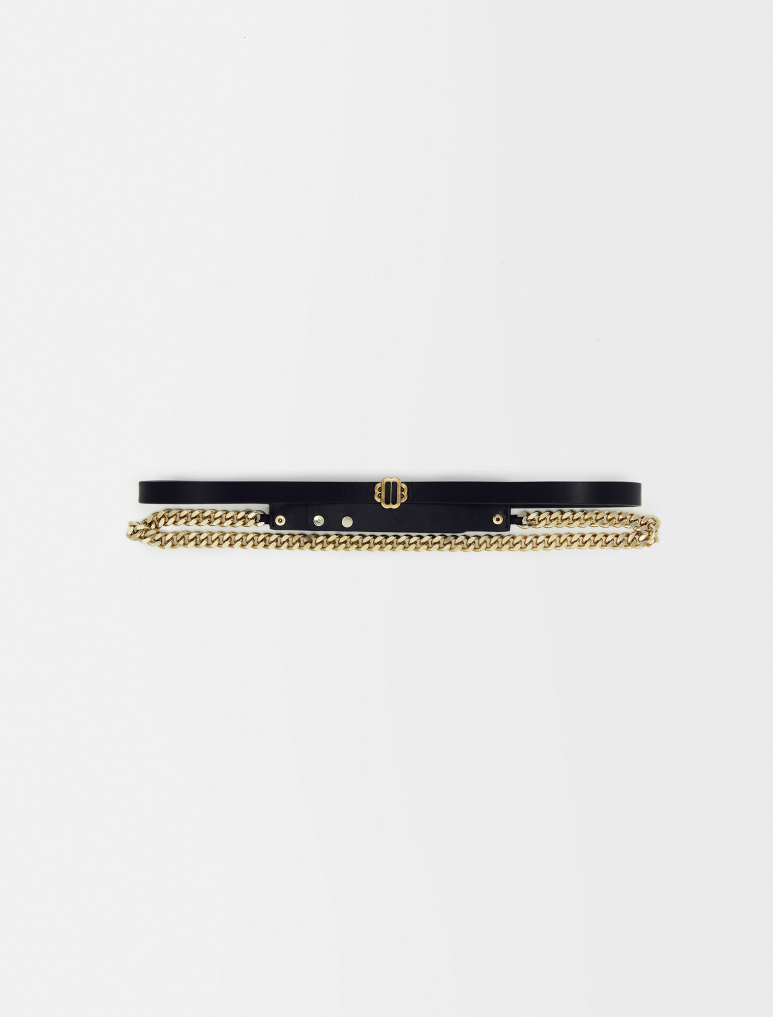 Ceinture cuir et chaîne